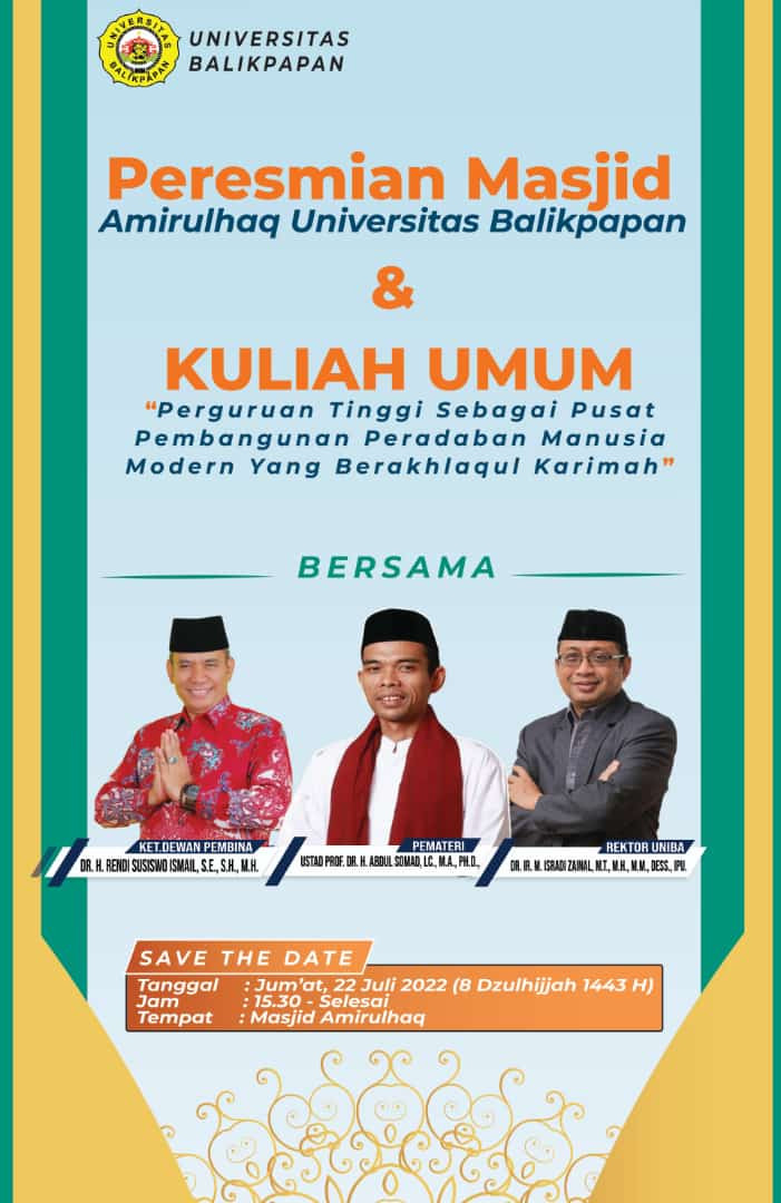 Peresmian Mesjid dan kuliah Umum bersama UAS